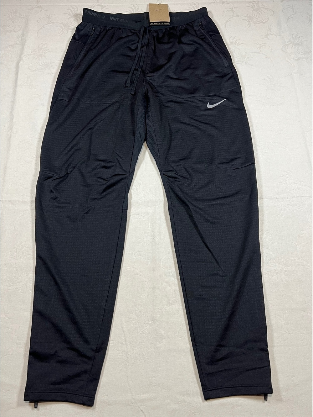 NEW $95 Mens Nike Phenom Black Running Dri-DitPants Size Small